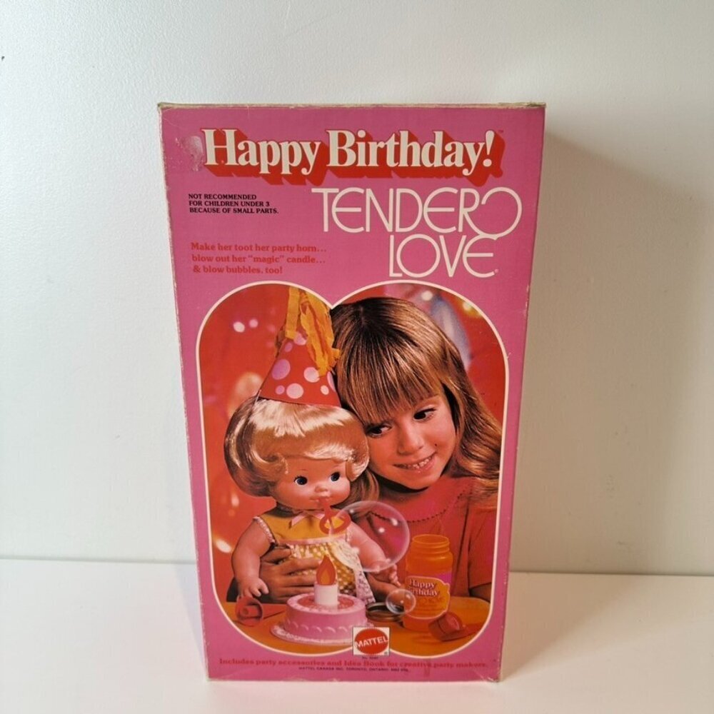 VINTAGE 1975 Mattel Happy Birthday Tender Love Doll NIB Rare New In Box